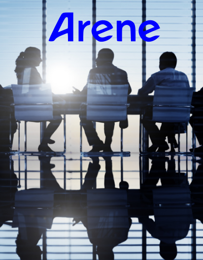 Black siluetes of people in a meeting